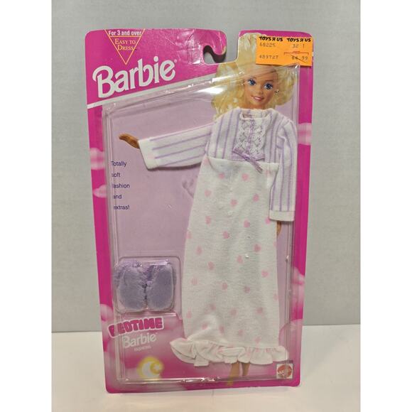 Mattel Barbie #68225 Bedtime Barbie Fashions Collection Nightgown Nip VINTAGE - Picture 1 of 2